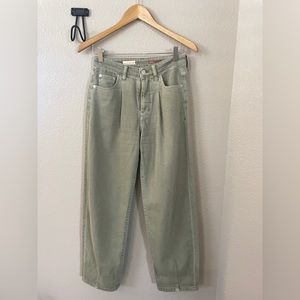 Pilcro olive lightweight pants